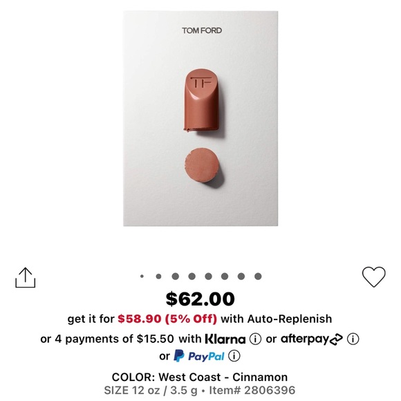 BNIB TOM FORD LIPSTICK N3 WEST COAST - Picture 8 of 9